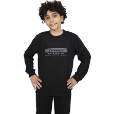Jonny Kids Bisiklet Yaka Baskılı Sweatshirt