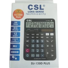 CSL DJ-120D Plus Işlem Kontrollü Hesap Makinası 12 Haneli