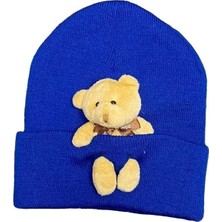 Tria Peluş Ayıcıklı Penye Renkli Unisex Bere