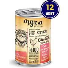 My Cat Pate Tahılsız Tavuk Etli Yavru Kedi Konservesi 400 gr (12)