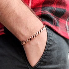 Vip Kehribar El Yapımı Ayarlanabilir Bakır Bileklik, Gümüş Kaplama Şifalı Bileklik, Sarma Bileklik