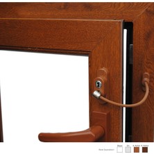 Huzuraks Penkid Kablolu Pvc Pencere Emniyet Kilidi 10 Adet