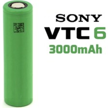 Sony Vtc6 Pil (2 Adet) & Batarya - Şarj Edilebilir (Şarjlı Pil) - 3000MAH Us 18650 Li-Ion Batarya + Pil Kutusu Hediyeli