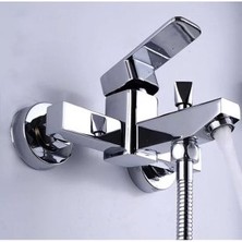 Fulcie Armatür Krom Kare Banyo Bataryası Musluğu