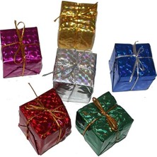 Çıtı Pıtı Store Yılbaşı Çam Ağacı Süsü Renkli Paketi 6'lı