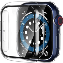 NovStrap Apple Watch Seri 7 8 9 41mm ile Uyumlu Ekran Kasa Koruyucu Kapak Kılıf 360 Tam Koruma