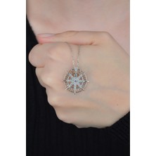 Essare 925 Ayar Pusula Kadın Gümüş Kolye