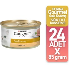 Purina Gourmet Gold Kıyılmış Hindili Yaş Kedi Maması 85GR 24'lü