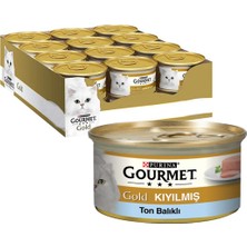 Purina Gourmet Gold Kıyılmış Ton Balıklı Konserve Kedi Maması 85 gr  24'lü