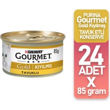 Purina Gourmet Gold Kıyılmış Tavuk Etli Konserve Kedi Maması 85 gr 24'lü