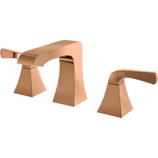 Kale Karina 3 Delikli Lavabo Bataryası Rose Gold