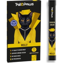 Molly Tavuklu Krema Sıvı Kedi Ödülü 5X15GR ve 1 Adet 3lü Sticks