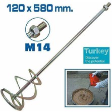 TH14343 Boya Alçı ve Harç Karıştırıcı Uç 120X580 mm
