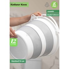 Jet’s Home Katlanır Kova 12 Litre Katlanabilir Kova Pratik Asılabilir