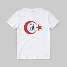 Morinna 18 Mart Atatürk Baskılı Unisex Çocuk Tişört T-Shirt Mr-06