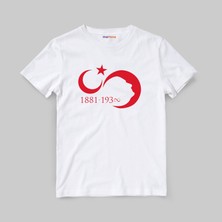 Morinna 10 Kasım Atatürk Baskılı Unisex Çocuk Tişört T-Shirt Mr-03