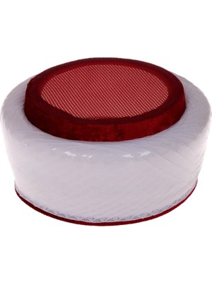 Berat Hac Imam Sarık - Imam Sarığı - Cami Sarığı - Fileli Çapraz Sarım - 57 Numara