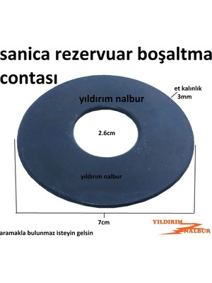 Sanica Gömme Rezervuar 7cm Boşaltma Grub Contası 5 Adet