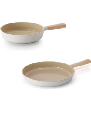 Neoflam Fika Alüminyum  Döküm 26cm Wok Tava & 28cm Döküm Tava Seti