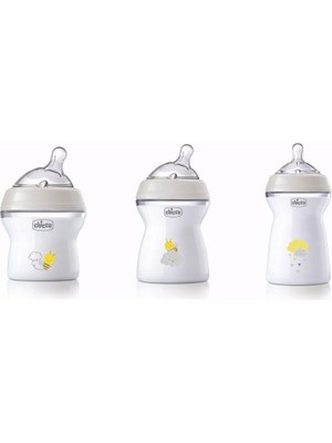 Chicco Natural Feeling Pp Biberon Seti 150+250+330 ml Desenli