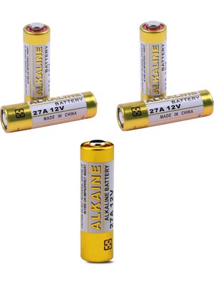 Ata Elektronik 12V 27A Alkalin Yüksek Voltaj Tekli Kumanda Pili (MN27) - 5 Adet 5li Paket - G P