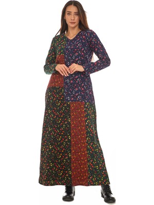Newbutix Pazen  Patchwork Uzun Elbise
