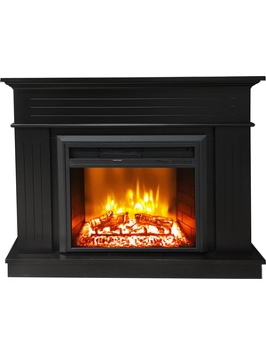 Dlc Alegre Şömine Siyah Ses Efektli Bluetooth'lu 1800W