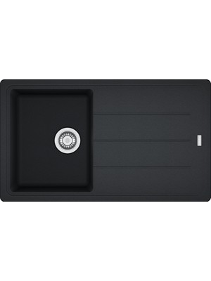 Franke Basis Bfg 611-86 Granit Nero (Siyah) Tezgah Üstü Eviye - 114.0655.971