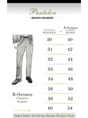 R-Germen Erkek Regular Fit (Orta Kalıp) Hardal Çizgili Keten Pantolon