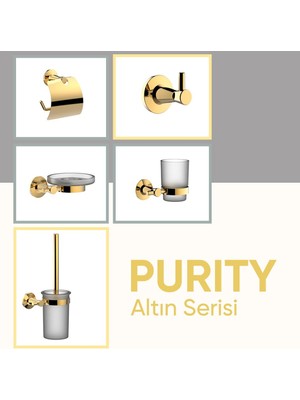 Serel Purity Halka Havluluk Havlu Askısı Altın Gold- Paslanmaz