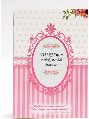 luxurianthome Ekonomik Boy Isim Etiketli Pembe Yasin 30 Adet