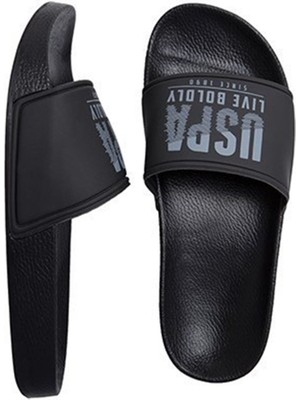 U.S. Polo Assn. Gusty Erkek Terlik Siyah Gri