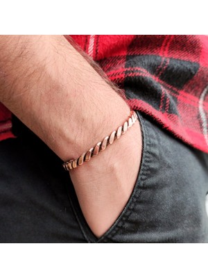 Vip Kehribar El Yapımı Ayarlanabilir Bakır Bileklik, Gümüş Kaplama Şifalı Bileklik, Sarma Bileklik