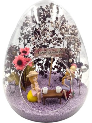 Maya Sanat Teraryum Canım Arkadaşım, Morun Asaleti ve Tatlı Kızlar Kahve Keyfi Arkadaşa Hediye. 2