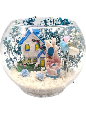 Maya Sanat Teraryum Hoş Geldin Bebeğim Erkek Şeker Ev