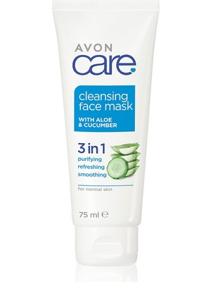 Avon Care Cleansing Salatalık Ve Aloe Içeren Ferahlatıcı Jel Yüz Maskesi 75 Ml.