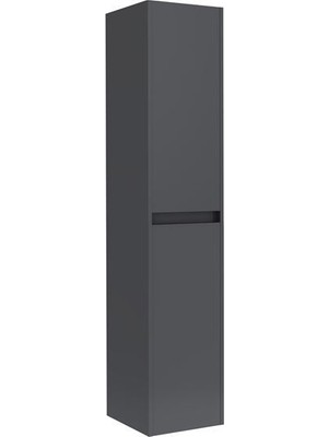 Kale Idea 40 cm Boy Dolabı (Sepetli) Sağ/sol  Parlak Antrasit