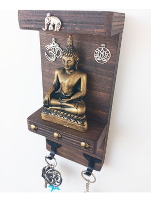 Gökçen Hobi Buda Lord Shiva Buddha Anahtar Askısı El Yapımı