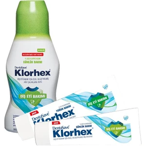 Klorhex Günlük Bakım Ağız Çalkalama Suyu 300 Ml, Diş Macunu Günlük ve Yoğun Bakım 75 ml