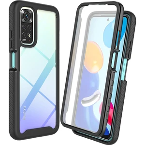 Eabhulie Xiaomi Redmi Note 11 Pro Için 360 Tam Koruma Kılıf Kapaklı - Siyah (Yurt Dışından)