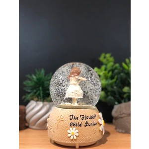 Çiko Toys  Enstrüman Çalan Melek Büyük Boy Kar Küresi Kendinden Püskürtmeli Işıklı ve Müzikli Pilli