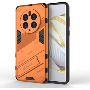 Huawei Mate 50 Pro Çift ​​katmanlı Darbeye Dayanıklı Telefon Kılıfı - Turuncu (Yurt Dışından)