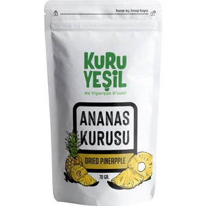 Kuru Yeşil Ananas Kurusu 70 GR | Kuru Meyve - Şeker İlavesiz - GDOsuz Kuru Ananas