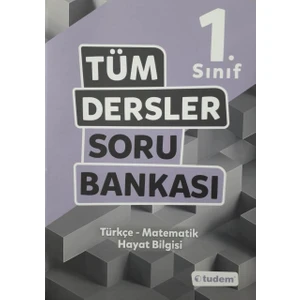 Tudem Yayınları 1. Sınıf Yeni Basım Tüm Dersler Soru Bankası