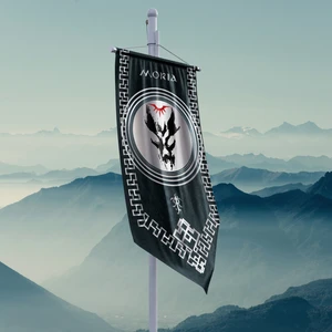 Yüzüklerin Efendisi Güç Yüzükleri Moria Krallığı Flama Bayrak 50 x 100 cm