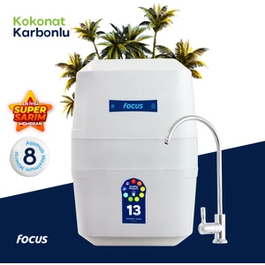 H-MAX Reverse Osmosis System 13 Aşama Süper Membranlı 12 Litre Çelik Tanklı Mineralli Su Arıtma Cihazı - 0019