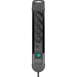 Silver Crest SCKS04 1.5m 3G1.5mm2 900 Joule 4Lü Akım Kor. Gri Priz Çoklayıcı
