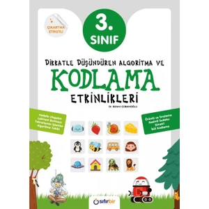 Sıfırbir Yayınları 3.sınıf Kodlama ve Algoritma Etkinlikleri