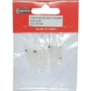 3050 Silikon Karides 4cm Suni Yem 5'li Paket 006