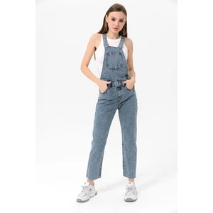 Etkimod Kadın Açık Mavi Kot Tulum